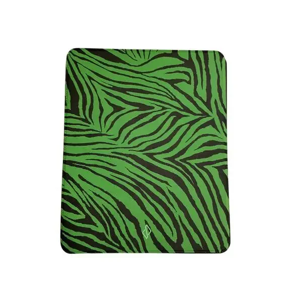 Burga Green Zebra Print Tablet 12.9 Inch/iPad Case – Stylish Protective Cover - Picture 2 of 9
